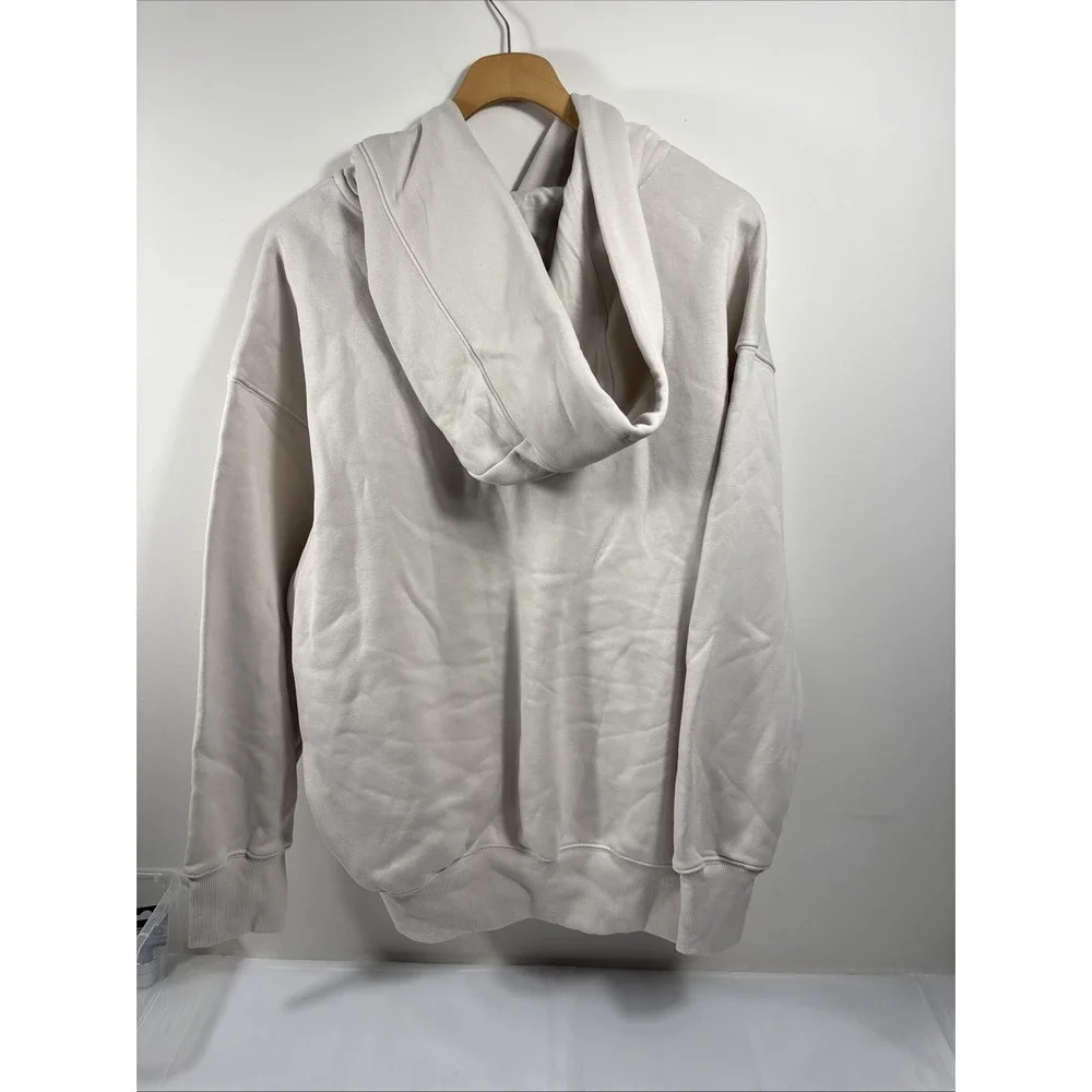 Nike Women's Sportswear Phoenix Fleece Oversized Full-Zip Hoodie Medium Beige